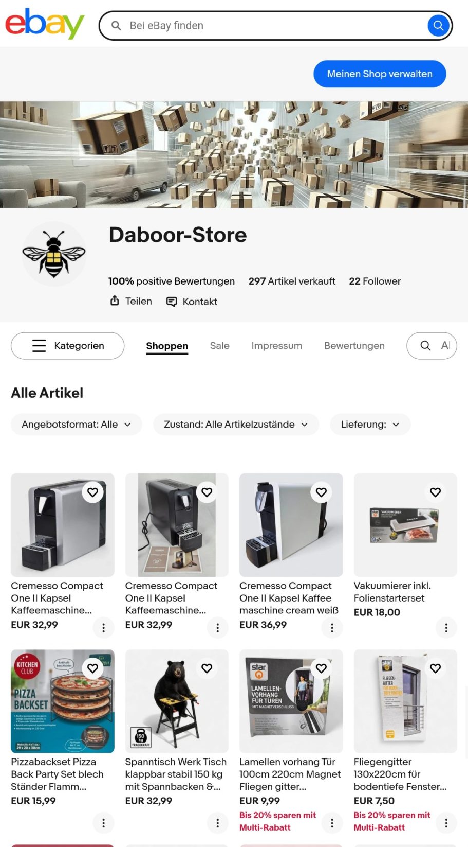 Ebay-Shop: Daboor-Store